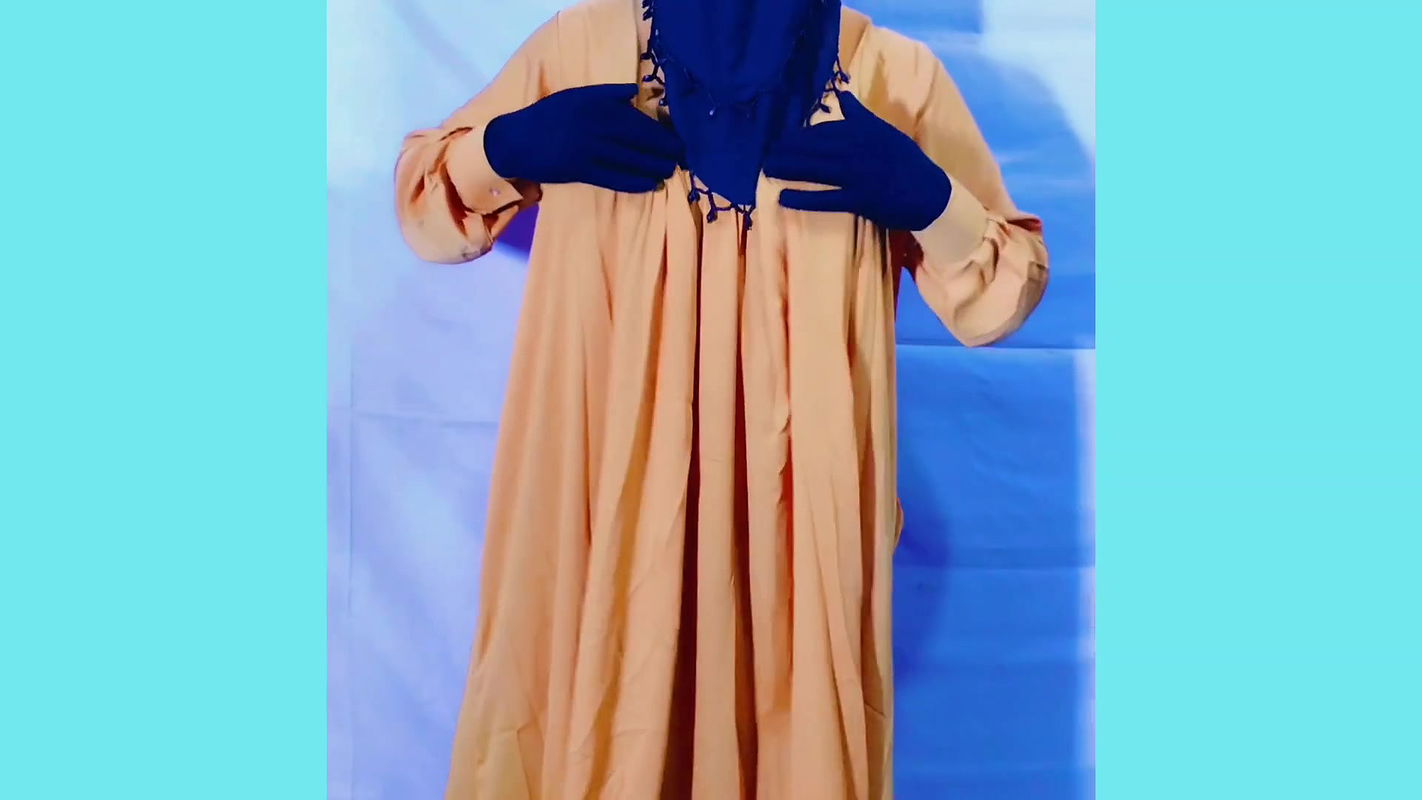 Beautiful Amena Bhabhi has sex indoors wearing a burqa and hijab