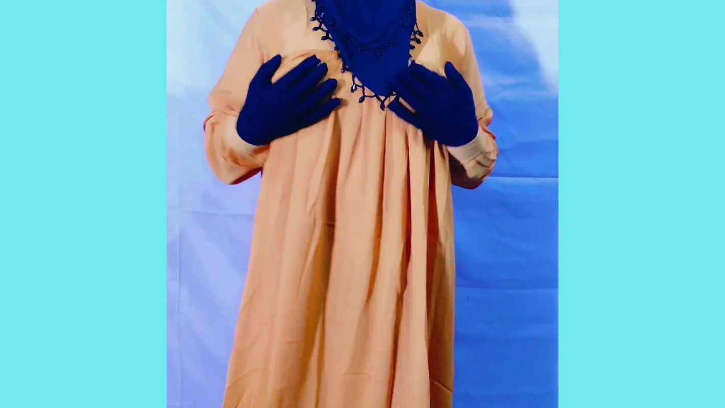 Beautiful Amena Bhabhi has sex indoors wearing a burqa and hijab