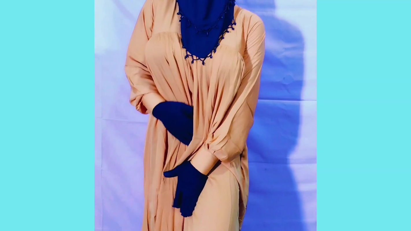 Beautiful Amena Bhabhi has sex indoors wearing a burqa and hijab