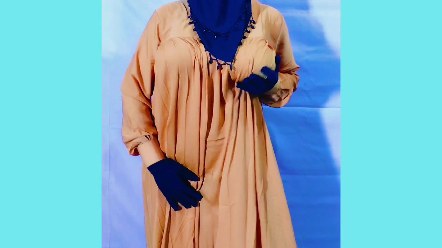 Beautiful Amena Bhabhi has sex indoors wearing a burqa and hijab