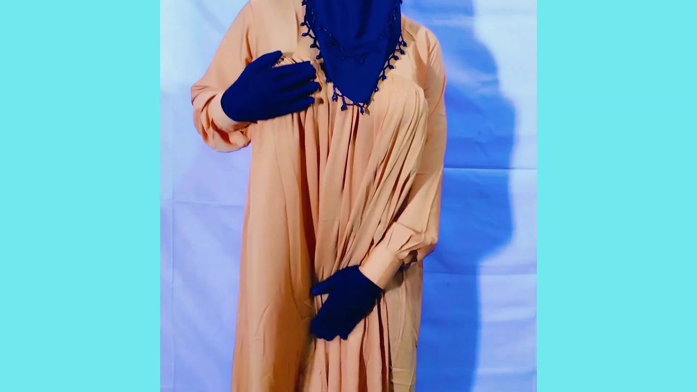 Beautiful Amena Bhabhi has sex indoors wearing a burqa and hijab