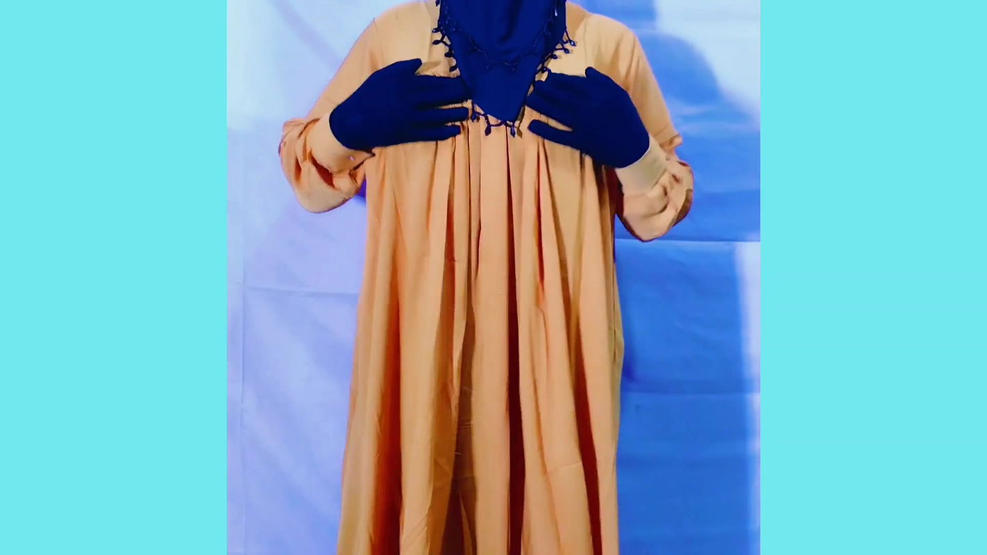 Beautiful Amena Bhabhi has sex indoors wearing a burqa and hijab