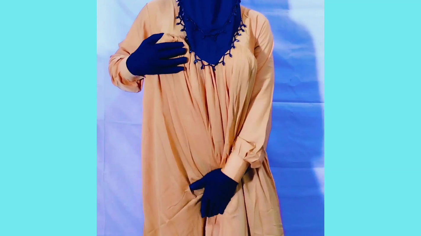 Beautiful Amena Bhabhi has sex indoors wearing a burqa and hijab