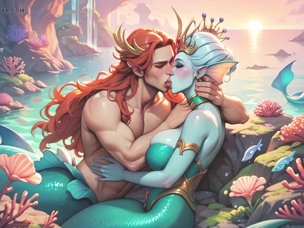 Alien Prince and the Mermaid Queen,Love Across Two Worlds fantasy