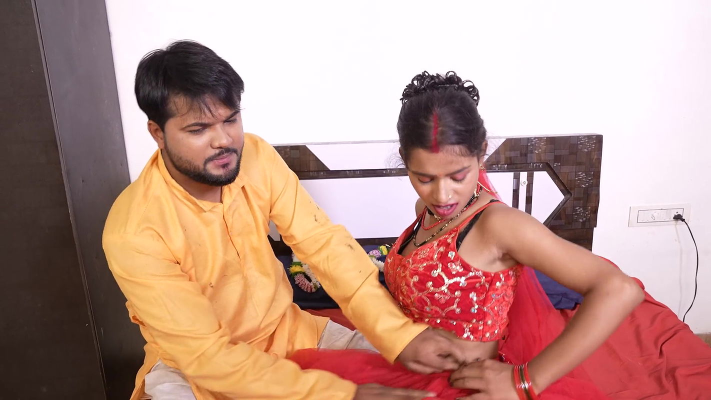 Real Indian Desi Teen Bride Fucked in Ass and Pussy on Suhaag Raat new married couple hindi audio