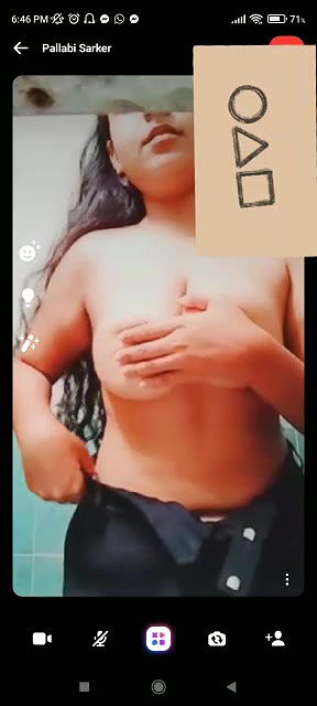 Hot gf pallabi showing her full strip nude in video call with her boyfriend