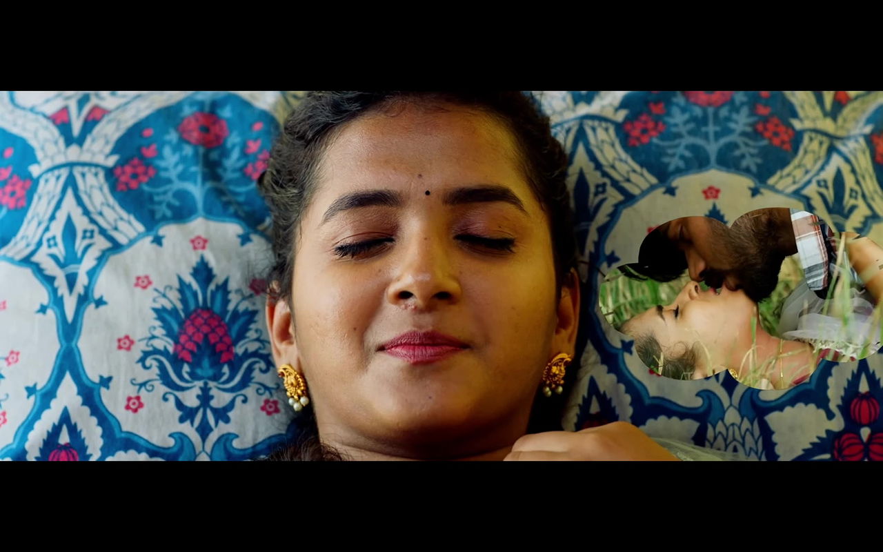 Folk artist Lasya Smiley hot scene – Neck kiss, Lip kissbite