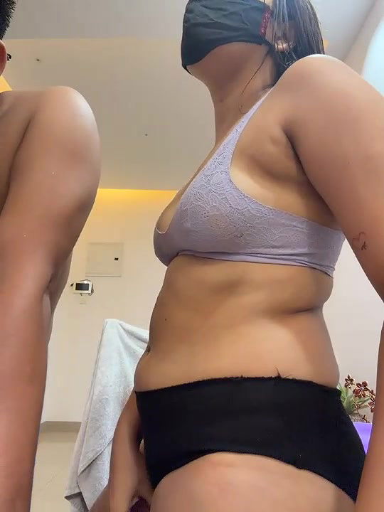 Young couple love rose fun in kitchen