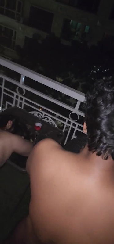 Three wife’s having groupsex in balcony and bed