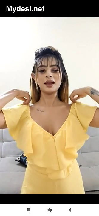Ankita Dave Yellow Dress LIVE