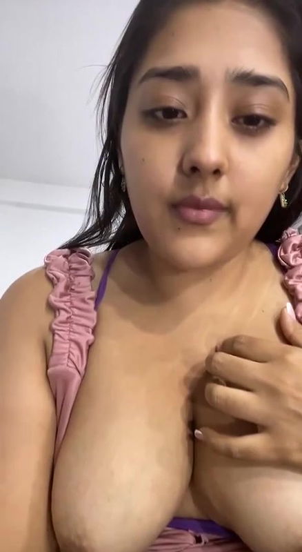 Big boobie teen showing her hard nipples