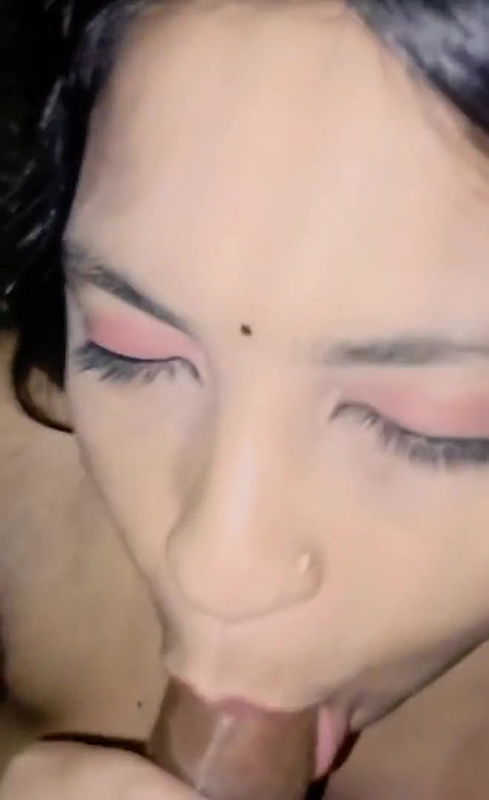 Horny gf taking her boyfriend big dick for blowjob