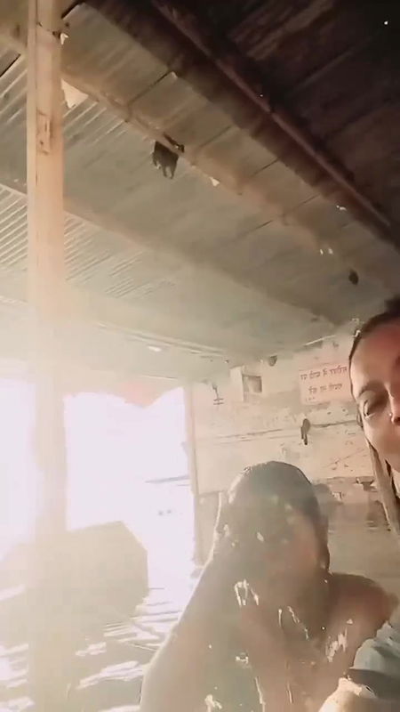 Desi Village Girl Nude Boobs Show Showering Recorded her Friend