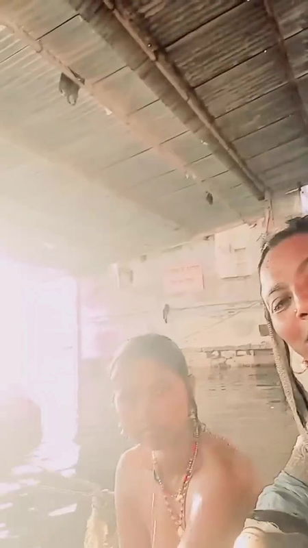 Desi Village Girl Nude Boobs Show Showering Recorded her Friend