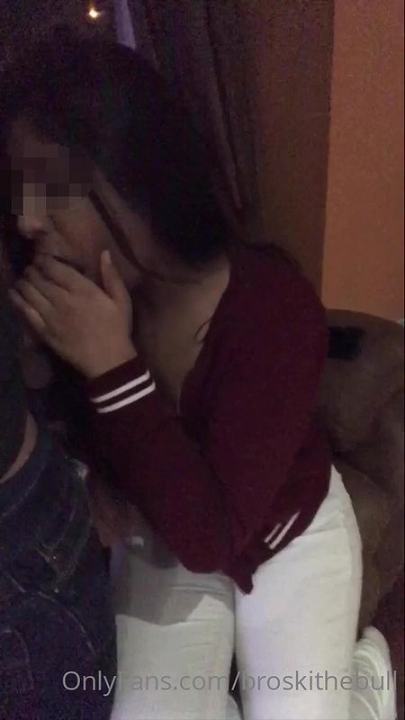 Desi girl cum on boobs ft broski the bull