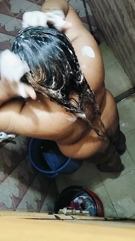 Desi wife taking bath after hardcore fuck.