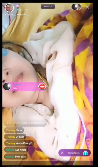 KushbooKumari Tango Pvt Pussy Show with Face