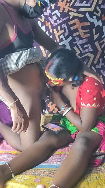 Big dick was sucked by Sunita Bhabhi