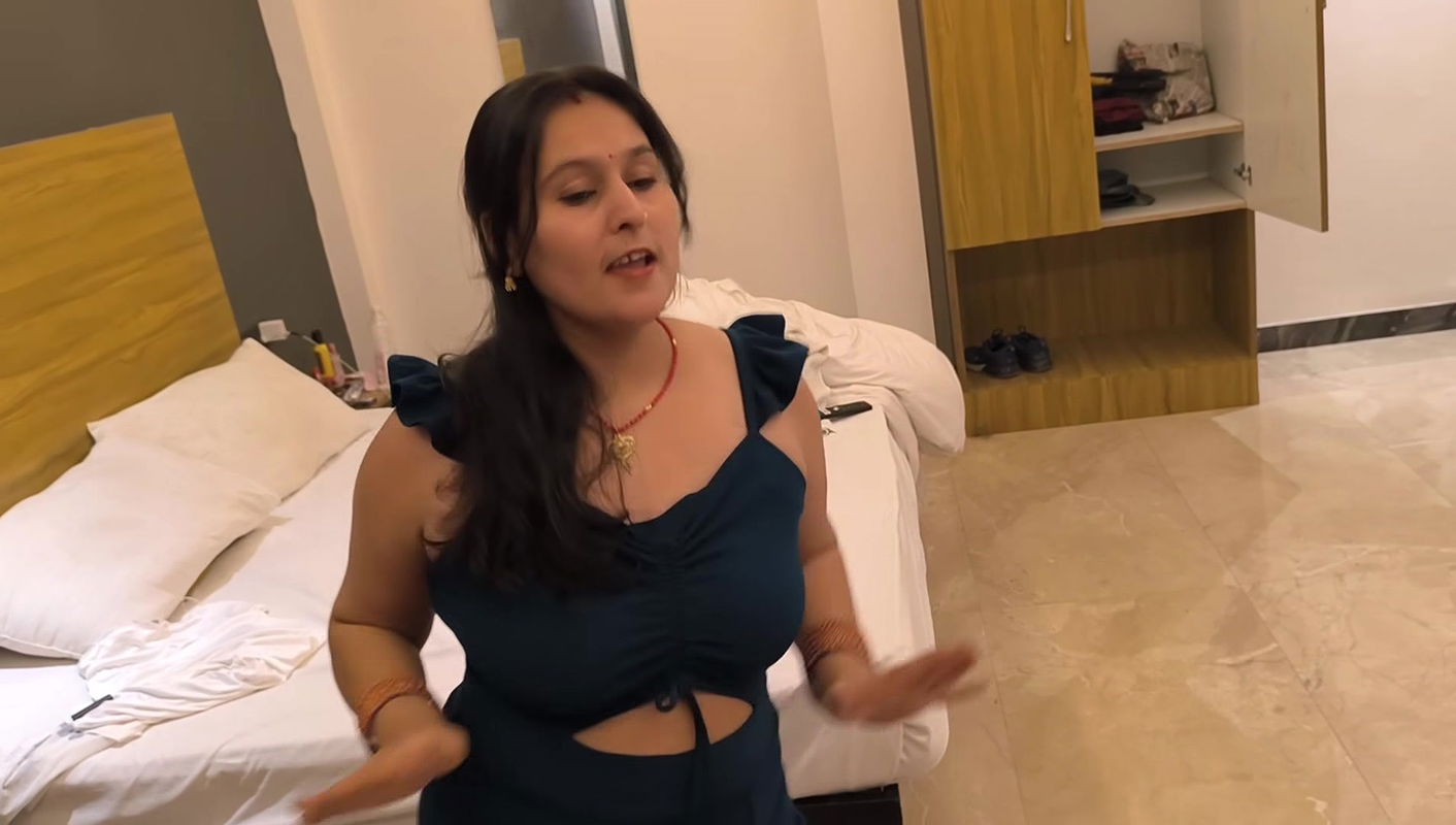 Desi MILF Fuck with Step Son Sucking Big Dick Deeply Throat the Pink Pussy Doggy Style