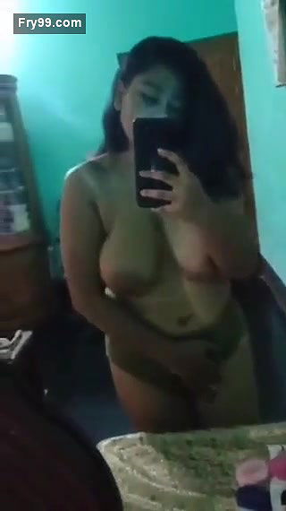Beautiful Bigboob Sexy Girl On Mirror