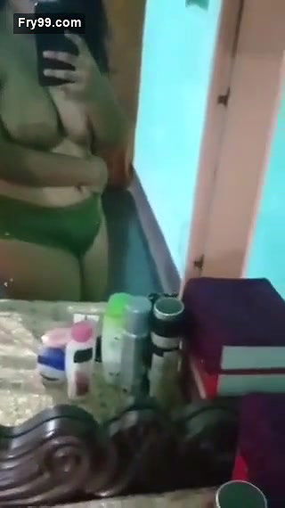 Beautiful Bigboob Sexy Girl On Mirror