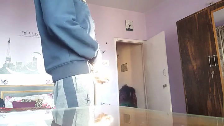 Masturbating infront of maid and she giving smile