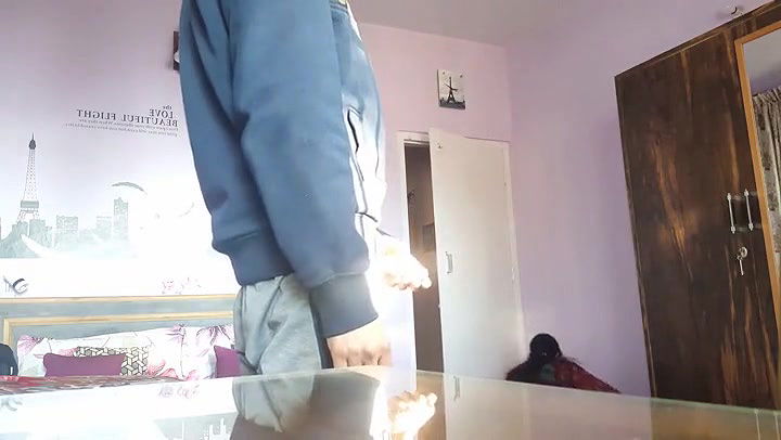 Masturbating infront of maid and she giving smile