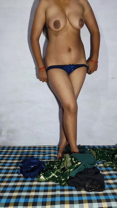 3rd Day of Young Tight Boobs Bhabhi Playing with Self