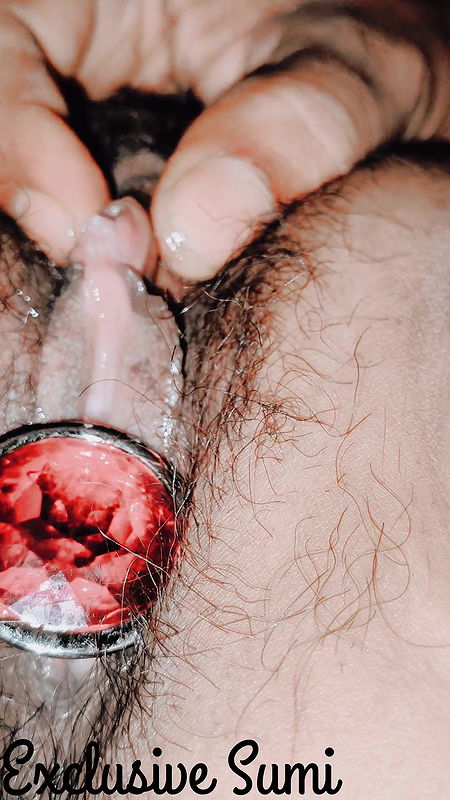 First time butt plug insertion and then fingering to orgasm