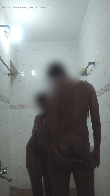 Cute Indian GF & BF Bathing Sucking Fucking Together