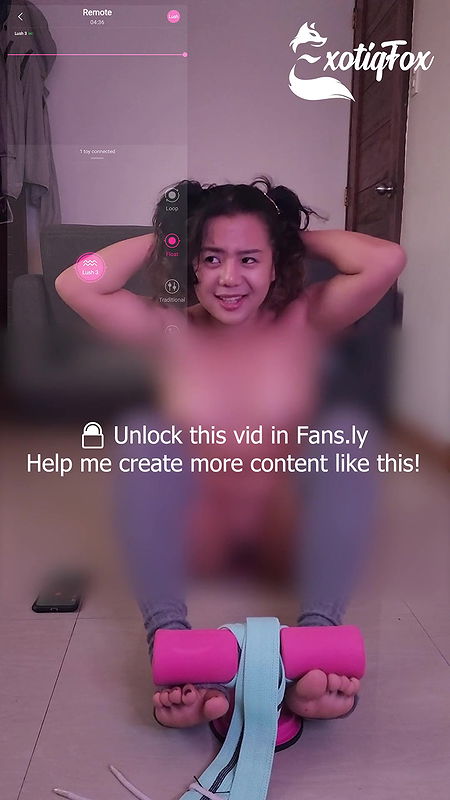 Doing sit ups with my lush inside both holes. I lost count, it’s too distracting!