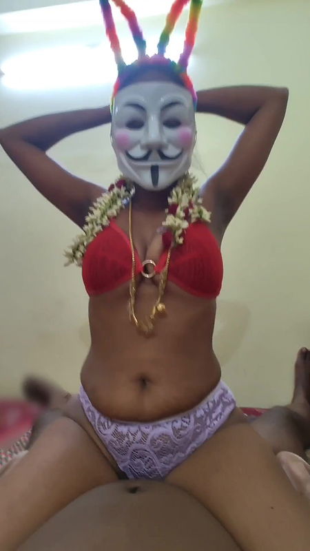 Stepsister fucking my cock visiting my home after long time