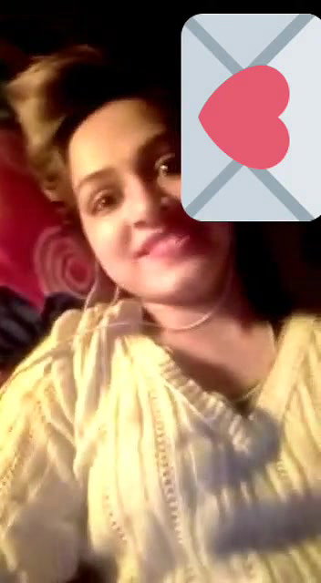 Cute girl showing