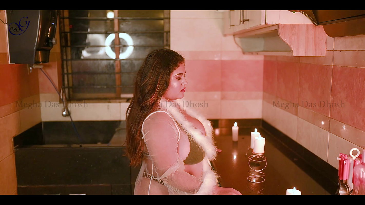 Beautiful booby megha huge cleavage hot navel and big ass show