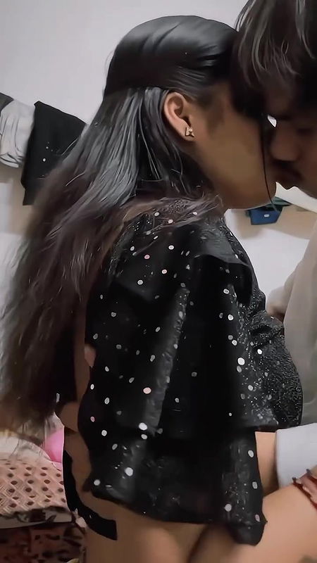 Newly Young Married Guy Kiss Her Wife