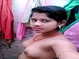 Sexy village girl showing boobs