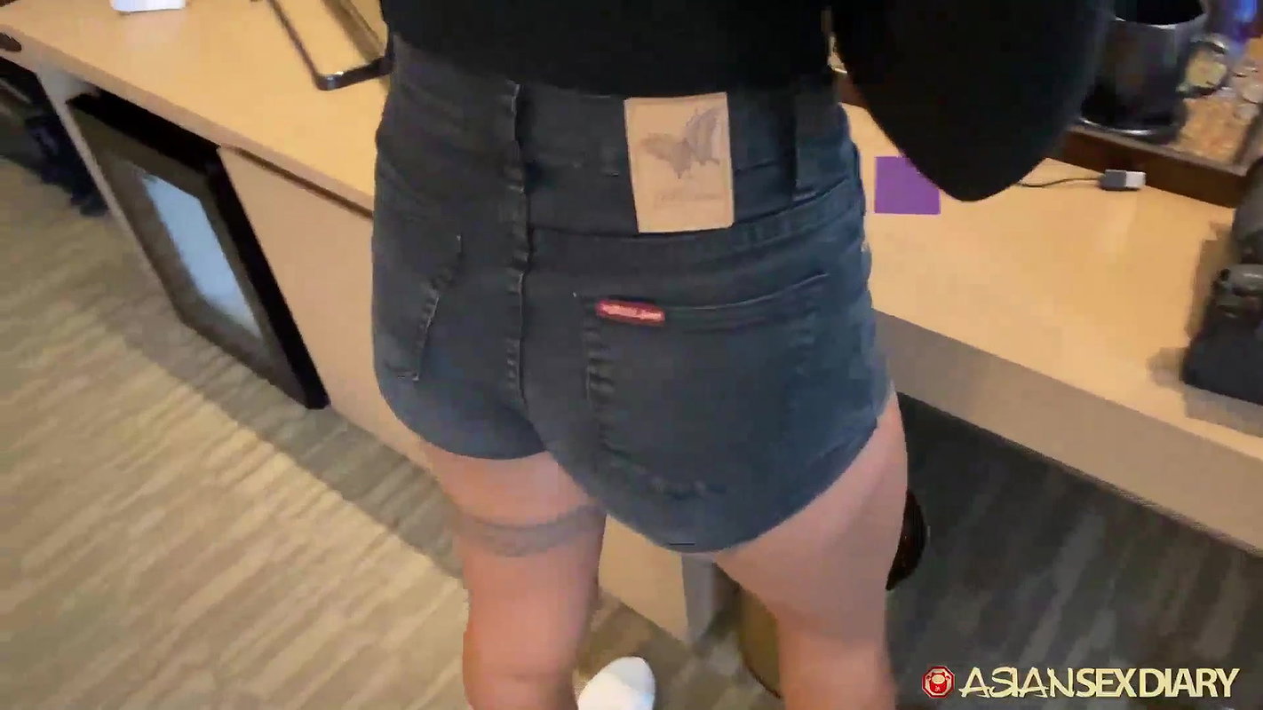 AsianSexDiary Curly Haired Filipina Deep Throats White Cock