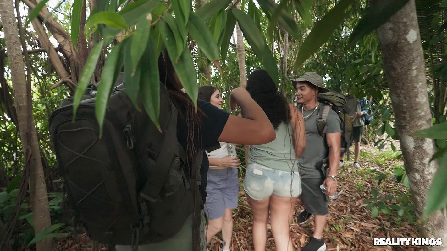 Crazy College GFs with Funsized Megan in Cummy Camp Out