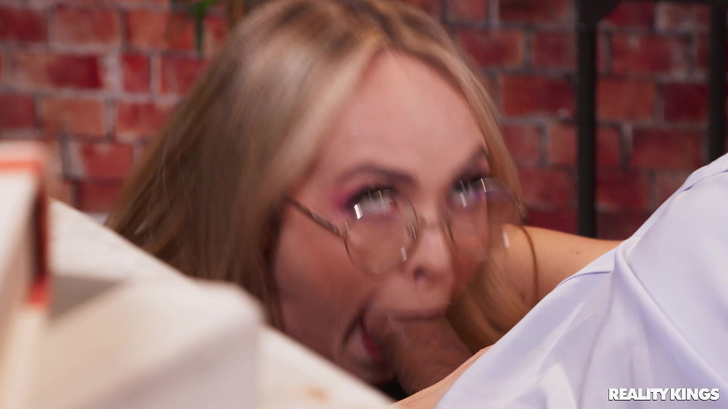 Crazy College GFs with Lilly Bell in College Slut Gets Prof And Janitor Threesome