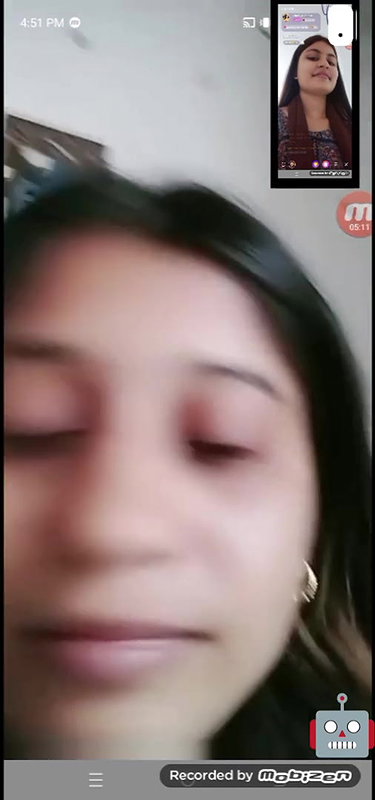 Sexy wife showing her big tits on video call