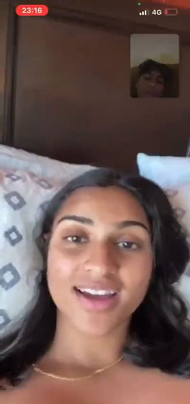 Cute girl showing her pussy on video call