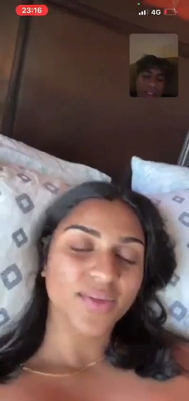 Cute girl showing her pussy on video call