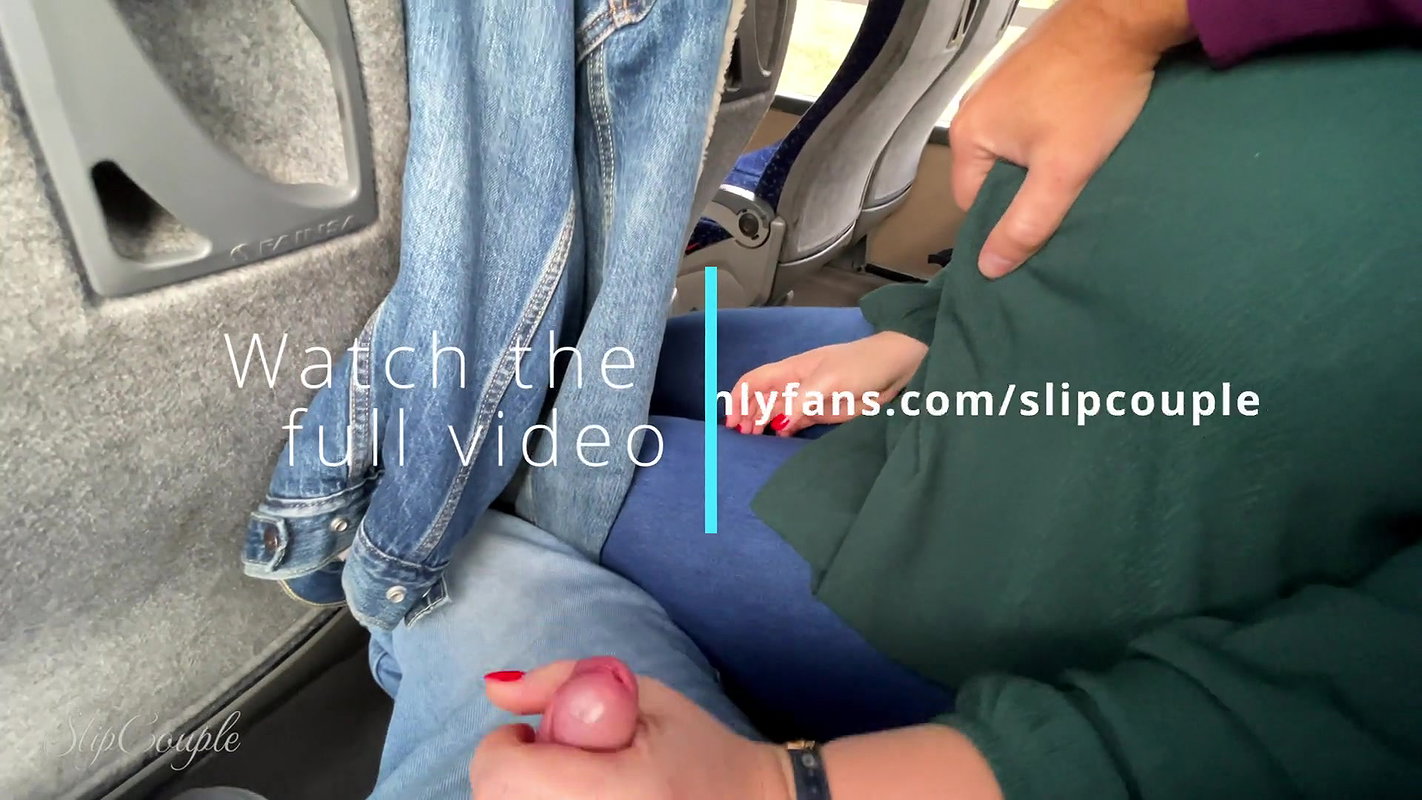 handjob in a bus and whipped of cum on seat risky 1080