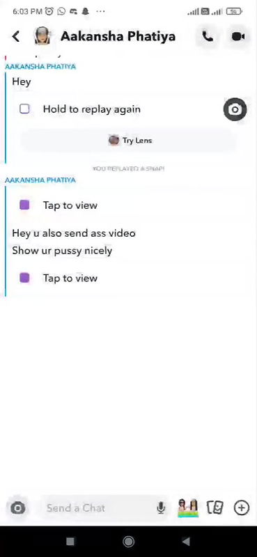 Horny cute babe tease with her big boobs pressing