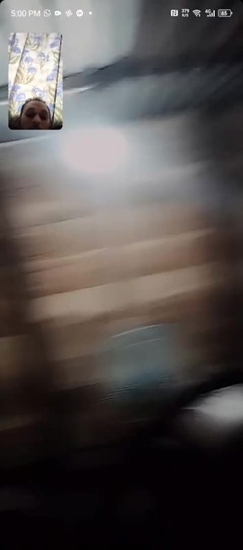 Village desi babe showing her boobs on video call with little shy