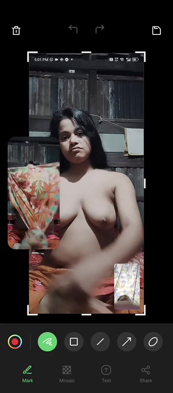 Village desi babe showing her boobs on video call with little shy