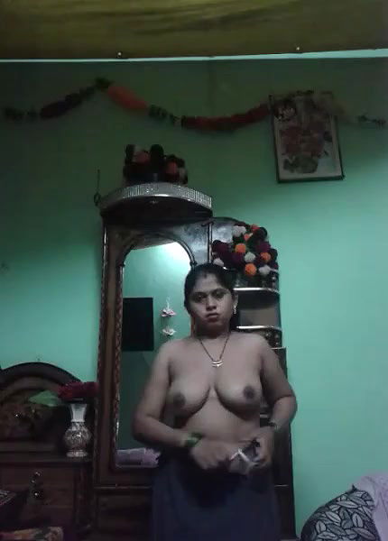 Sexy Housewife Stripping Saree & Blouse to Show Boobs & Pussy