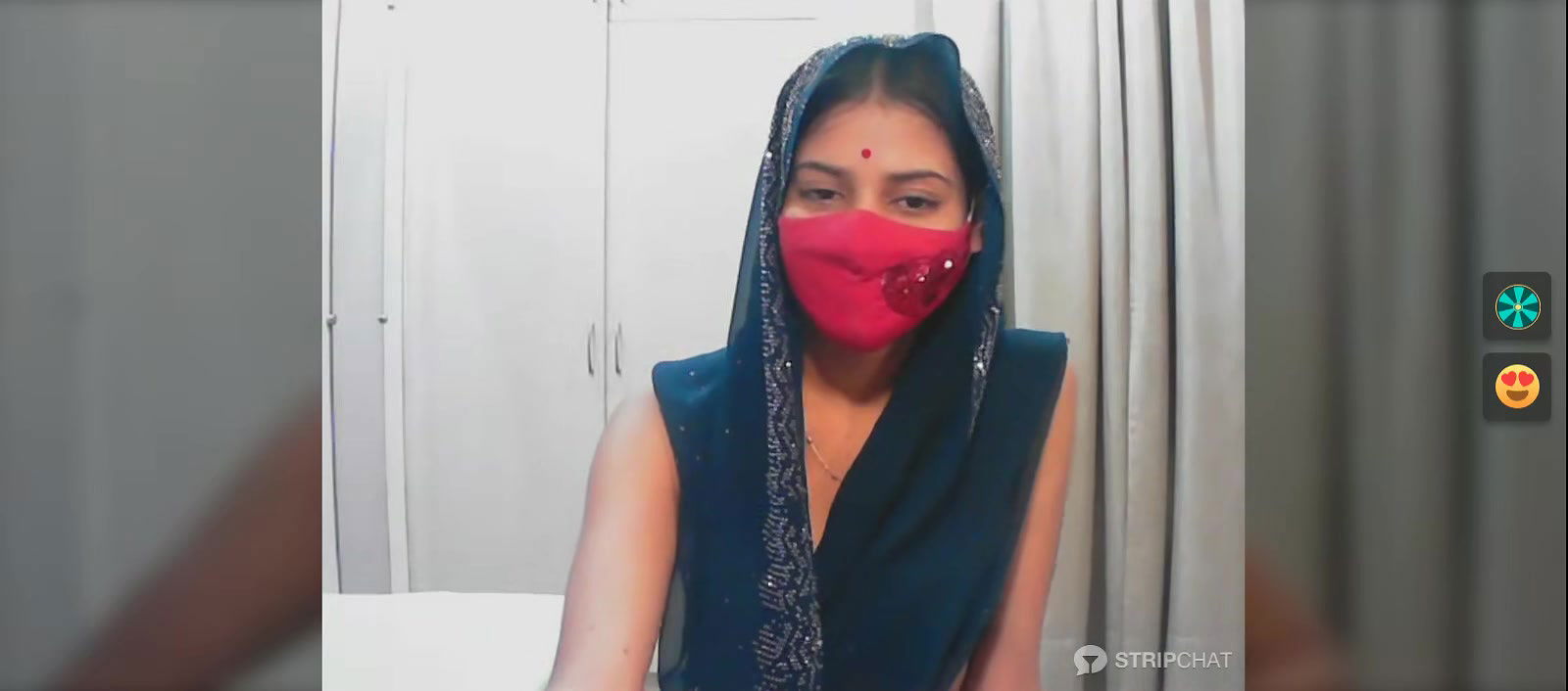 Desi Indian wife covering her sexy body with saree