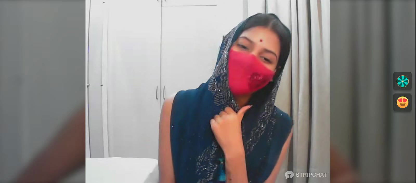 Desi Indian wife covering her sexy body with saree