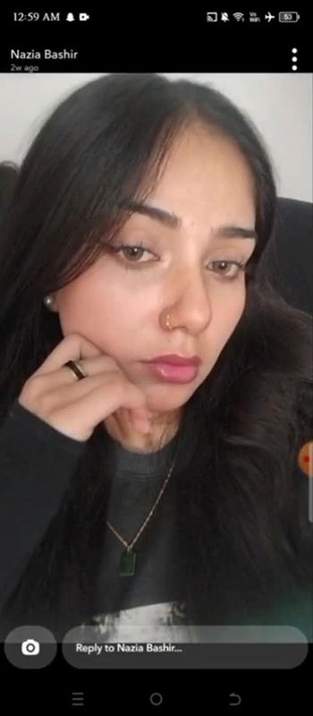 Cute bengali babe nazia snapchat boobs show for her boyfriend